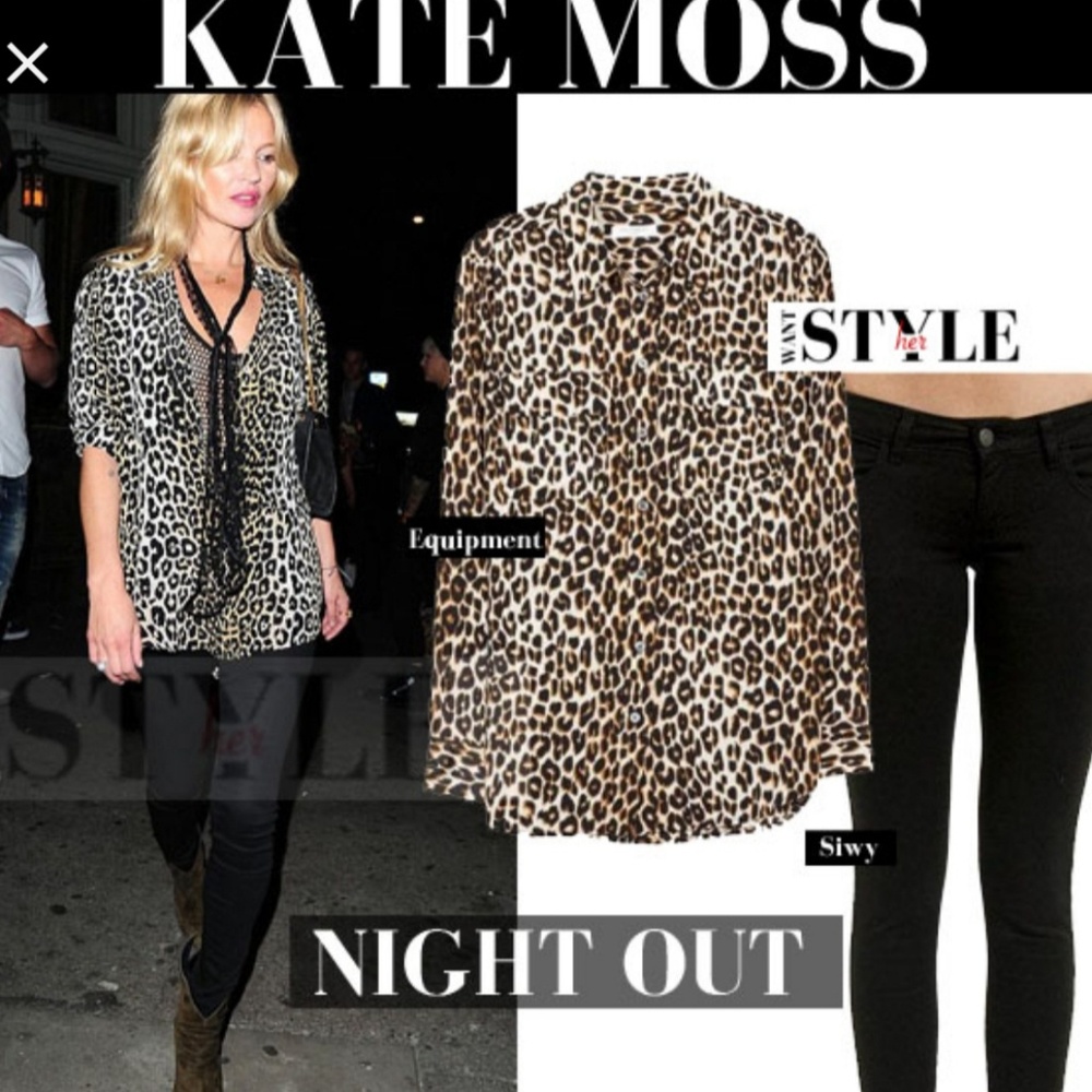 Style & Co. Cheetah Print Blouse